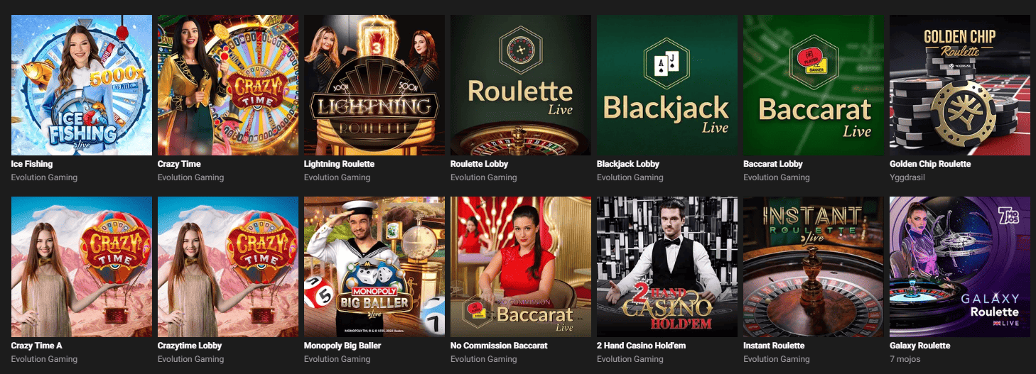 GGBet casino Live