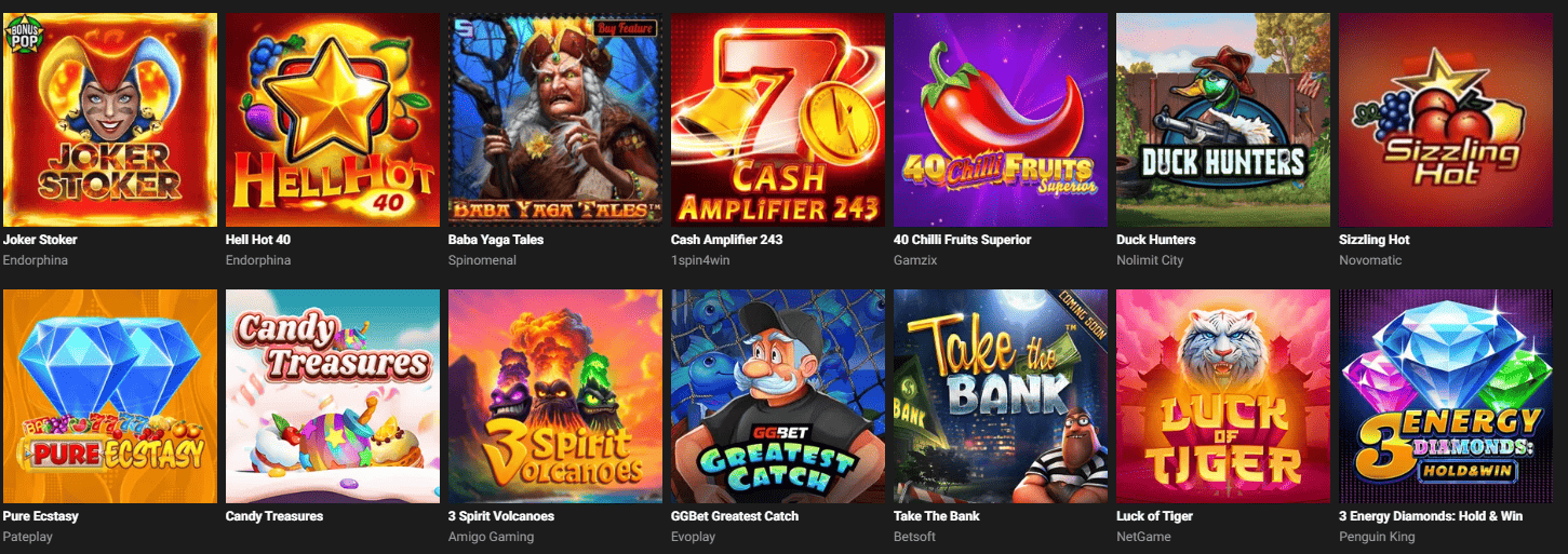 GGBet slots